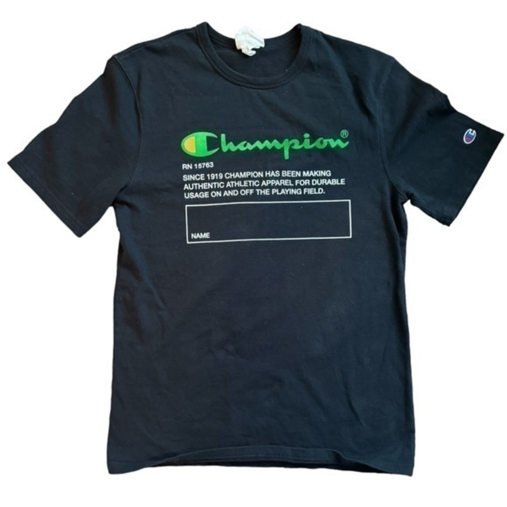 Champion Men’s Black short sleeve tee shirt